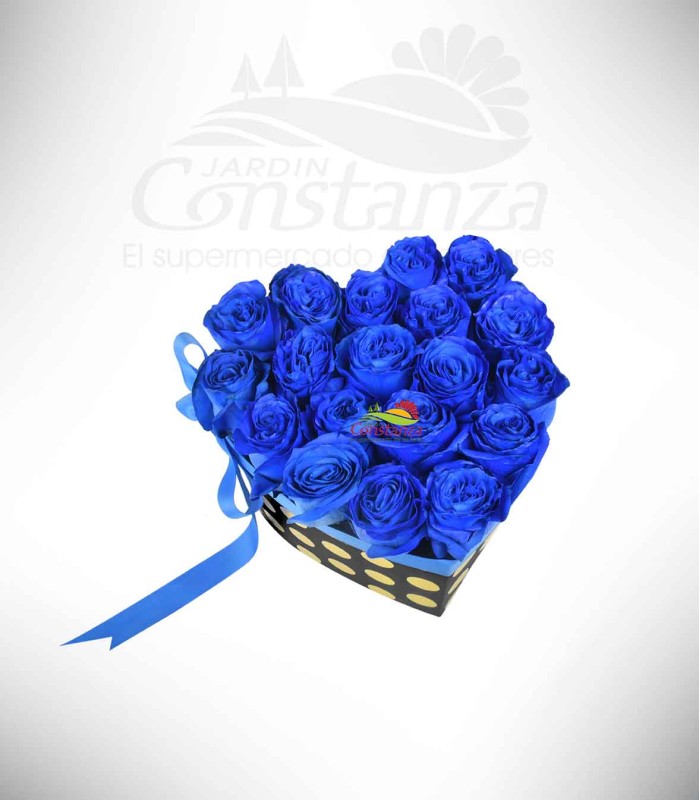 Box corazon azul