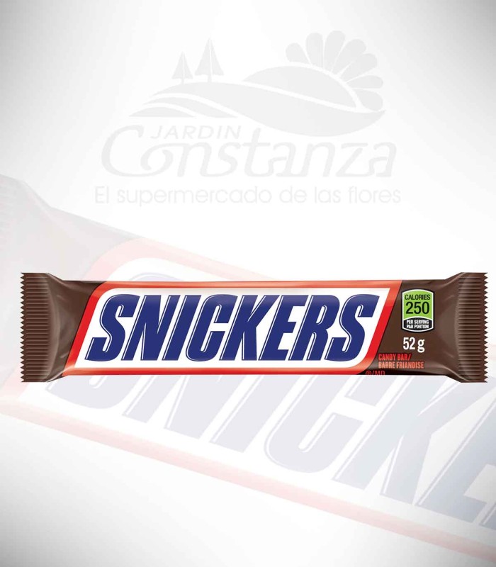 Chocolate en barra snickers