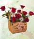 Canasta de Rosas Rojas Nacionales