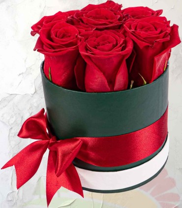 Caja de Rosas Rojas